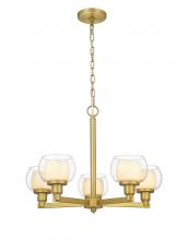 Innovations Lighting 330-5CR-SG-CLW - Cairo - 5 Light - 20 inch - Satin Gold - Chain Hung - Chandelier