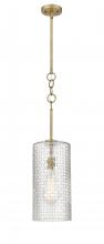 Innovations Lighting 380-1S-BB-G380-8CL-BB-95-LED - Wexford - 1 Light - 8 inch - Brushed Brass - Cord hung - Mini Pendant