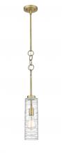 Innovations Lighting 380-1S-BB-G381-4CL-LED - Wexford - 1 Light - 4 inch - Brushed Brass - Cord hung - Mini Pendant