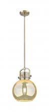 Innovations Lighting 410-1SM-BB-G410-10ME - Newton Sphere - 1 Light - 10 inch - Brushed Brass - Stem Hung - Mini Pendant