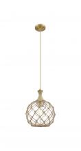 Innovations Lighting 415-1PR-BB-G122-10RB - Astor - 1 Light - 10 inch - Brushed Brass - Cord hung - Mini Pendant