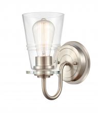 Innovations Lighting 421-1W-SN-CL - Scarlett - 1 Light - 5 inch - Satin Nickel - Bath Vanity Light