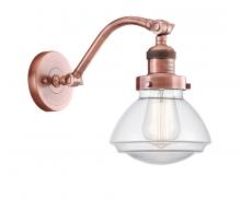 Innovations Lighting 515-1W-AC-G322 - Olean - 1 Light - 7 inch - Antique Copper - Sconce