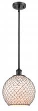 Innovations Lighting 516-1S-BK-G121-10CBK - Farmhouse Chicken Wire - 1 Light - 10 inch - Matte Black - Mini Pendant
