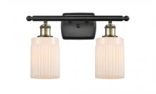 Innovations Lighting 516-2W-BAB-G341 - Hadley - 2 Light - 15 inch - Black Antique Brass - Bath Vanity Light