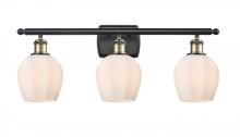 Innovations Lighting 516-3W-BAB-G461-6 - Norfolk - 3 Light - 26 inch - Black Antique Brass - Bath Vanity Light