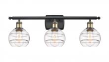 Innovations Lighting 516-3W-BAB-G556-6CL - Rochester - 3 Light - 26 inch - Black Antique Brass - Bath Vanity Light