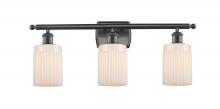 Innovations Lighting 516-3W-BK-G341 - Hadley - 3 Light - 25 inch - Matte Black - Bath Vanity Light