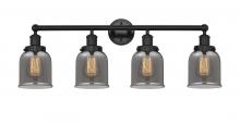 Innovations Lighting 616-4W-BK-G53 - Bell - 4 Light - 32 inch - Matte Black - Bath Vanity Light
