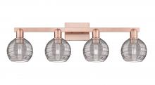 Innovations Lighting 716-4W-AC-G1213-6SM - Athens Deco Swirl - 4 Light - 36 inch - Antique Copper - Bath Vanity Light