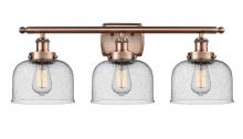 Innovations Lighting 916-3W-AC-G74 - Bell - 3 Light - 28 inch - Antique Copper - Bath Vanity Light