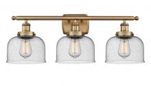 Innovations Lighting 916-3W-BB-G74 - Bell - 3 Light - 28 inch - Brushed Brass - Bath Vanity Light