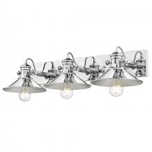 Golden 3122-BA3 CH-CH - 3 Light Bath Vanity