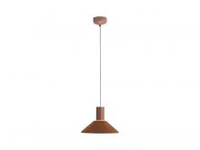 Golden 3133-P13 CO-BK - Faroe 13&#34; LED Pendant in Coffee/Black