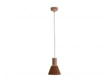 Golden 3133-P8 CO-BK - Faroe 8&#34; LED Pendant in Coffee/Black