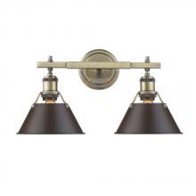 Golden 3306-BA2 AB-RBZ - 2 Light Bath Vanity