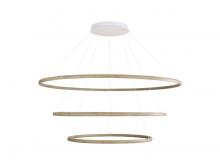 Golden 5460-71-59-47 DW - Veritas 3 Tier - 71" LED Ring Chandelier in Driftwood