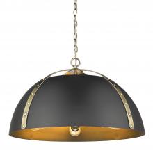 Golden 6928-5P AB-BLK - 5 Light Pendant