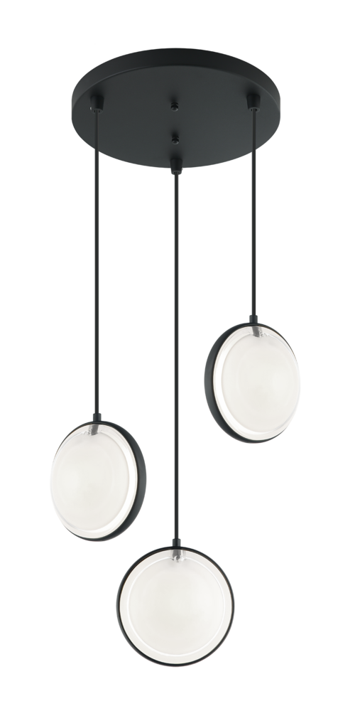 Chatoyant Matte Black Pendant