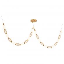 Matteo Lighting C37102AG - Tentacles Aged Gold Brass Pendant