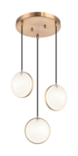 Matteo Lighting C71503AG - Chatoyant Aged Gold Brass Pendant