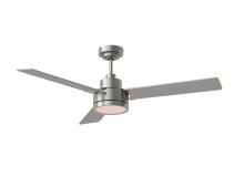Generation Lighting 3JVR52BSD - Jovie 52&#34; Indoor/OutdoorDimmable Integrated LED Brushed Steel Ceiling Fan with Light Kit Wall Co
