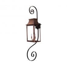 Primo Gas Lanterns BB-19E_TSBS - Two Light Top and Bottom Scroll