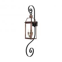 Primo Gas Lanterns BV-30E_TSBS - Three Light Top and Bottom Scroll