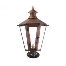 Primo Gas Lanterns NW-22E_CT/PM - Two Light Pier Mount and Post Mount