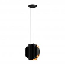 Kuzco Lighting Inc PD58014-BK/GD - Akira 14-in Black/Gold 2 Lights Pendant