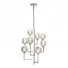 ZEEV Lighting CD10306-8-PN - 8-Light 20&#34; Vertical Polished Nickel Crystal Chandelier