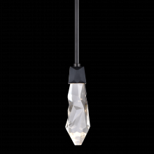 ZEEV Lighting MP11404-LED-SBB - LED 3CCT Inimitable Crafted Crystal Satin Brushed Black Mini-Pendant