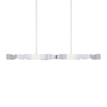 ZEEV Lighting PL11346-LED-49-2x2-MW - Mamadim 49&#34; LED 4-Light, 2&#34;x2&#34; Crystal Linear in Matte White