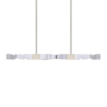 ZEEV Lighting PL11347-LED-49-2x2-PN - Mamadim 49&#34; LED 4-Light, 2&#34;x2&#34; Crystal Linear in Polished Nickel