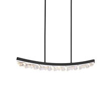 ZEEV Lighting PL11616-LED-48-SBB - Arcus LED 48&#34; Sleek Curved Crystal Linear in Brushed Black