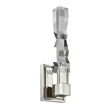 ZEEV Lighting WS11311-LED-1-2x2-PN - Mamadim LED 2&#34;x2&#34; Single Crystal Wall Sconce in Polished Nickel