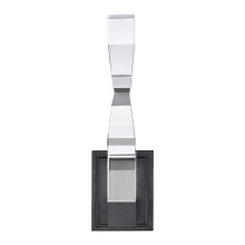 ZEEV Lighting WS11312-LED-1-2x2-SBB - Mamadim LED 2&#34;x2&#34; Single Crystal Wall Sconce in Satin Black