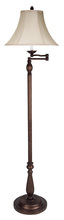 CAL Lighting BO-581SWFL - 62&#34; Height Metal Floor Lamp in Antique Rust