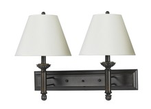CAL Lighting LA-60002W2L-1 - 19.5&#34; Height Metal Wall Lamp in Antique Bronze