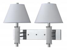 CAL Lighting LA-8003W2L-1CH - 19&#34; Height Metal Wall Lamp in Chrome