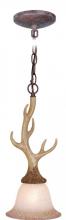 Vaxcel International PD33057NS - Lodge 7-in Antler Mini Pendant Noachian Stone