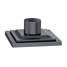 Troy PMB4941-WZN - Weathered Zinc Square Pier Mount