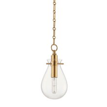 Hudson Valley BKO101-AGB - 1 LIGHT SMALL PENDANT