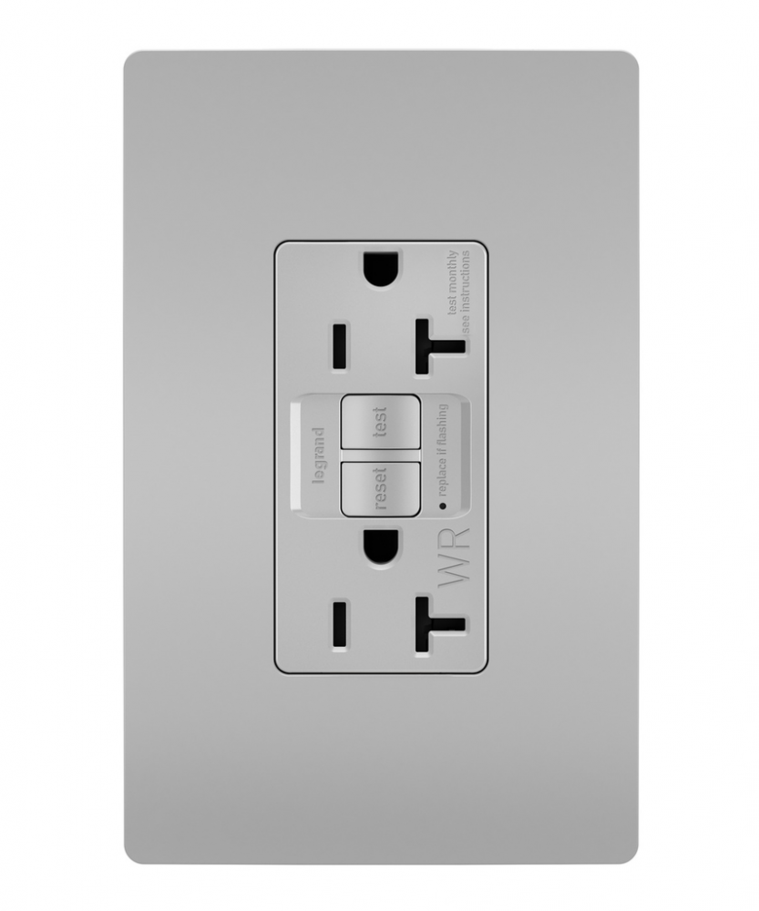 radiant® Tamper-Resistant Weather-Resistant 20A Duplex Self-Test GFCI Receptacles with SafeLock