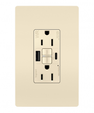 Legrand Radiant 1597TRWRUSBACLA - radiant® Tamper-Resistant Weather-Resistant 15A Duplex Self-Test GFCI Receptacles