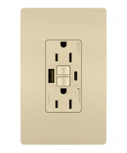 Legrand Radiant 1597TRUSBACI - radiant® Tamper-Resistant 15A Duplex Self-Test GFCI Receptacles with SafeLock® Protection