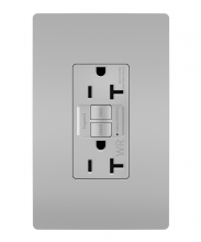 Legrand Radiant 2097TRWRGRY - radiant® Tamper-Resistant Weather-Resistant 20A Duplex Self-Test GFCI Receptacles with SafeLock