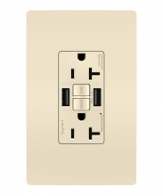 Legrand Radiant 2097TRUSBAALA - radiant® Tamper-Resistant 20A Duplex Self-Test GFCI Receptacles with SafeLock® Protection
