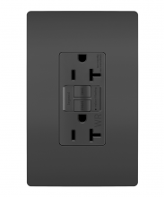 Legrand Radiant 2097TRWRBK - radiant® Tamper-Resistant Weather-Resistant 20A Duplex Self-Test GFCI Receptacles with SafeLock®