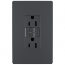 Legrand Radiant 1597TRGCC4 - radiant® Tamper-Resistant 15A Duplex Self-Test GFCI Receptacles with SafeLock® Protection
